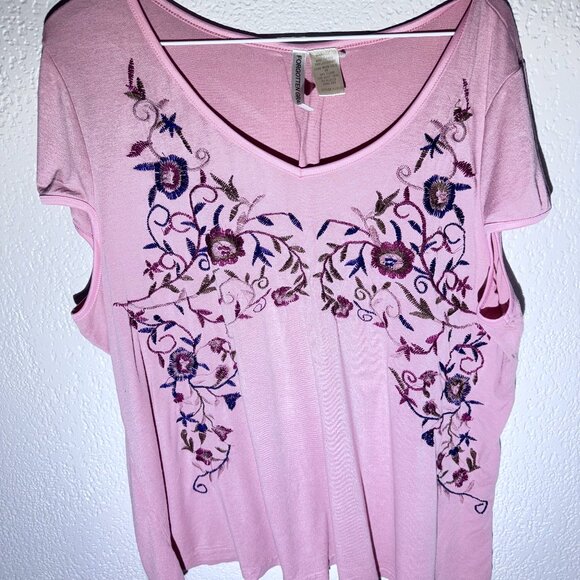 Pink Forgotten Grace Blouse 2X - Picture 1 of 5